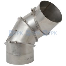 KN10 - Koleno ø200 mm / čtyřsegmentové - nastavitelné s čistícími otvory