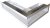 Ventlab - ventilačný otvor rohový pravý 300x500x100 mm - biely