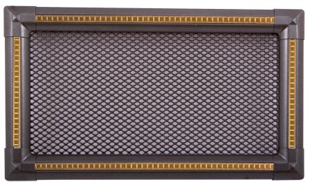 Ventilačná mriežka Exclusive 16x32 cm - grafit / mosadz patina
