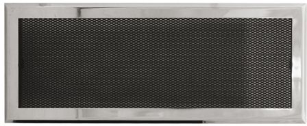 Ventilační mřížka 16x45 cm - chrom lesklý