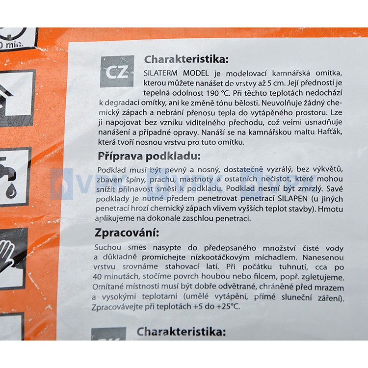 Kachliarska omietka Silaterm MODEL (20 kg)