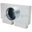 Redukcia 90° na potrubie ø150 mm/2x 150x50 mm