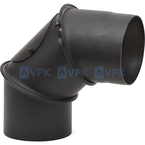 KC20 - Koleno ø150 mm / 0-90° nastavitelné - s čistícím otvorem