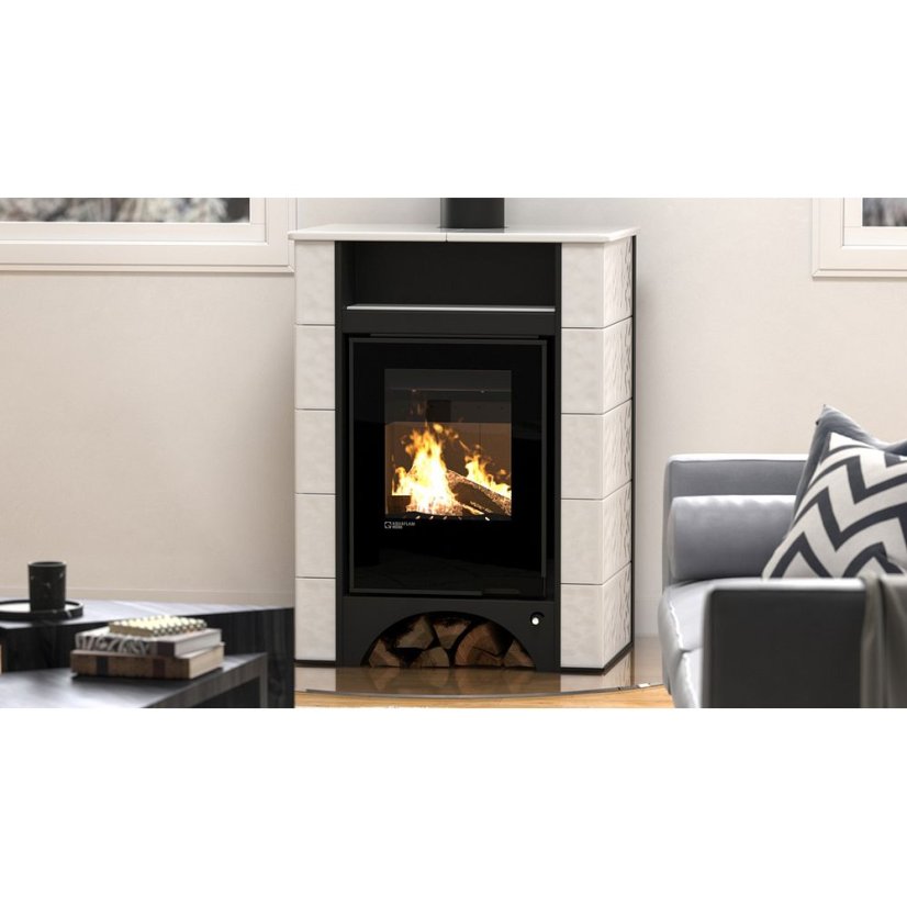 HS Flamingo - AQUAFLAM VARIO ® PERU 11kW, kachle hnědá (teplovzdušná verze)