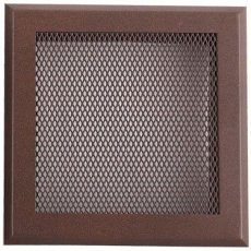 Ventilačná mriežka 16x16 cm - hnedý brokát