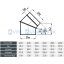 KC20 - Koleno dymovodu 0 - 45° / ø120 mm  - nastaviteľné