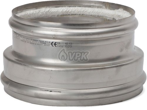 KN10401090 - Prechodka ø160 mm (prevlečná) pre komíny ø160/190 mm (vnútorný/vonkajší ø hrdla)