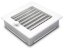 Ventilační mřížka Standard 17x17 cm s žaluzií - bílá
