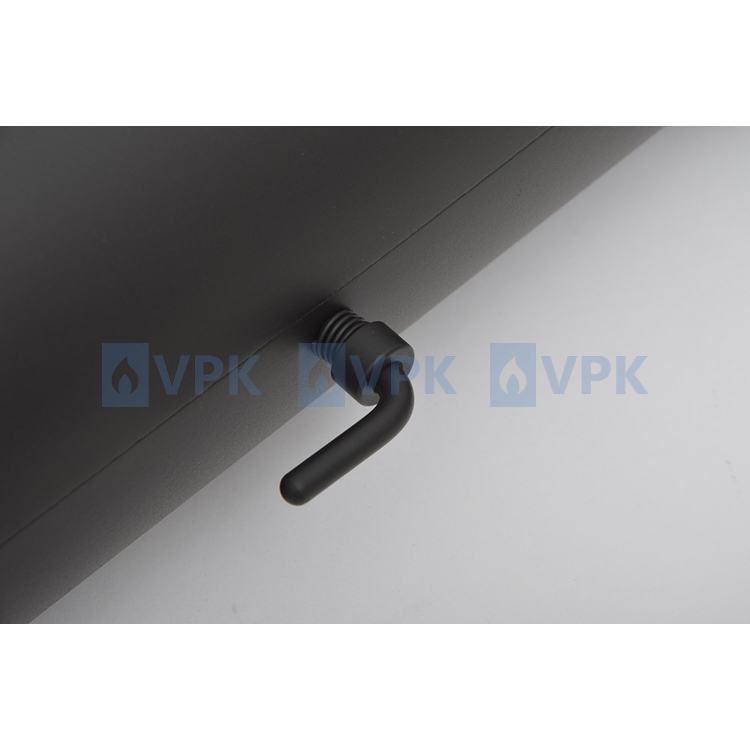 KC20 - Koleno 90° ťahané ø130 mm s klapkou a čistiacim otvorom